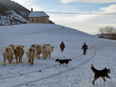 En route pour la montagne...